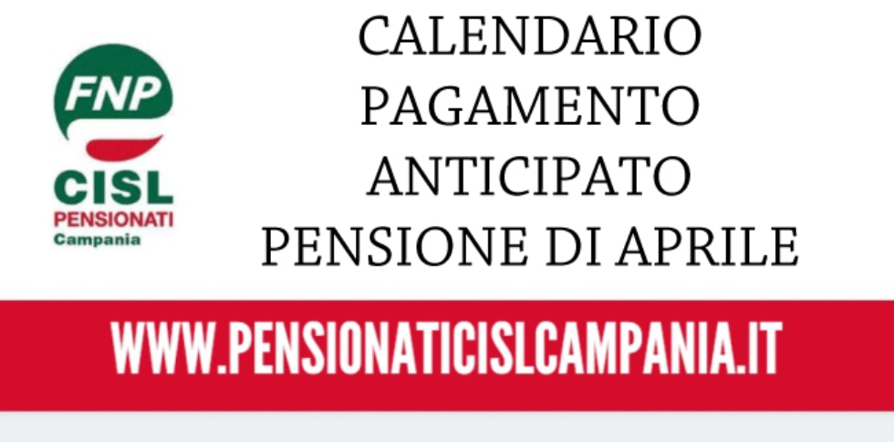 Pensioni di Aprile, pagamento anticipato: il calendario
