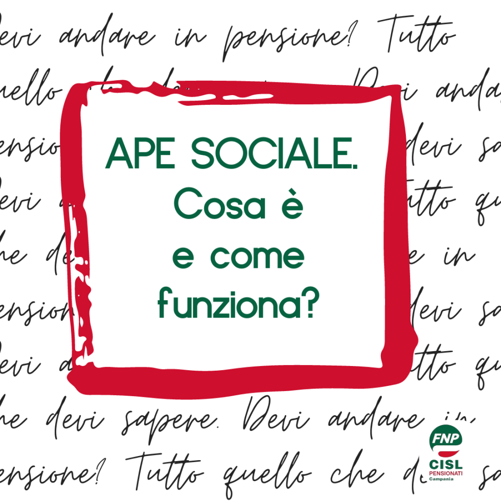 APE SOCIALE: cosa è e come funziona