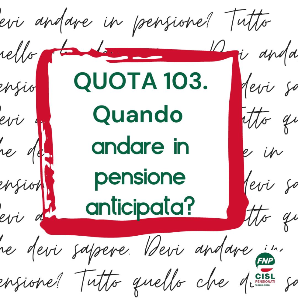 PENSIONE ANTICIPATA QUOTA 103