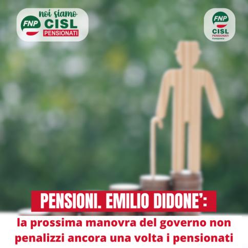 Pensioni. Emilio Didonè: la prossima manovra del governo non penalizzi ancora una volta i pensionati