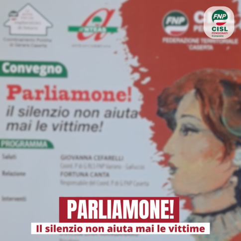 “Parliamone! Il silenzio non aiuta mai le vittime!”, sabato 16 l’incontro sulla violenza sulle donne.