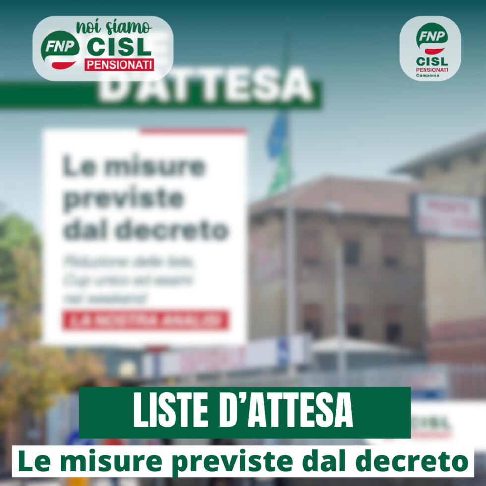 Liste d'attesa: il cammino per restituire agli italiani il diritto a curarsi in tempi adeguati sembra avviato